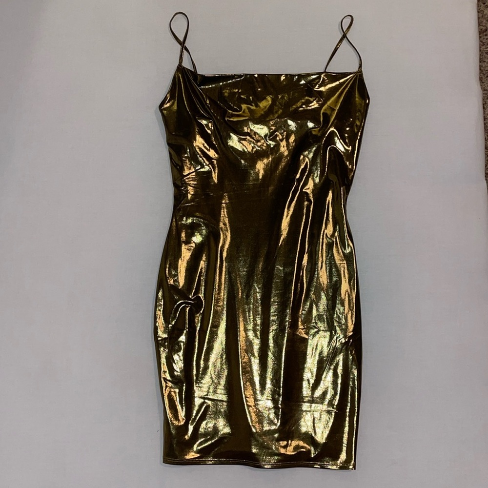 Metallic Mini Dress! Never Worn